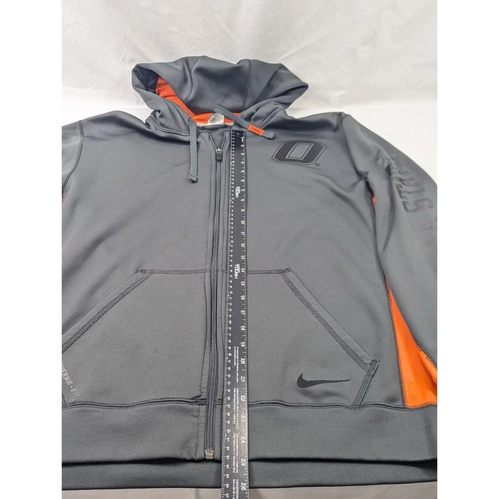 Oklahoma State Cowboys Hoodie Men's Large Nike Sweatshirt Therma‎ Fit Full Zip
